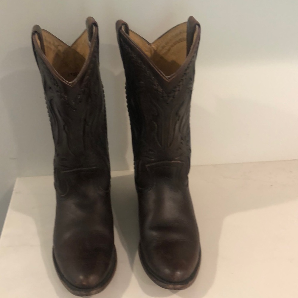 FRYE all leather cowboy boots. Women’s size 9.5 boot height